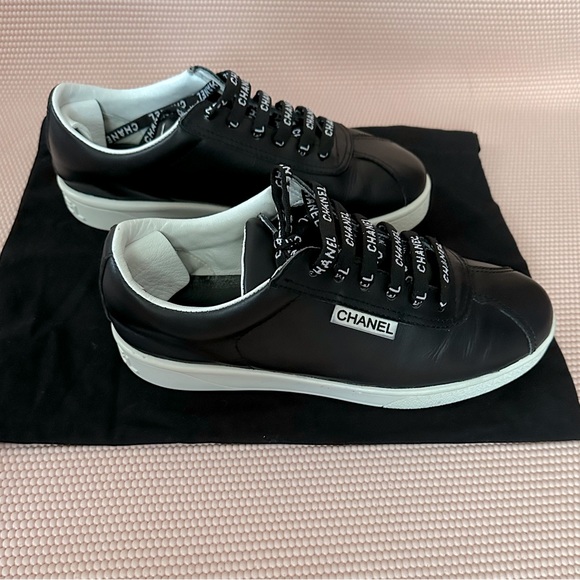 CHANEL Shoes - CHANEL Black and White Sneakers